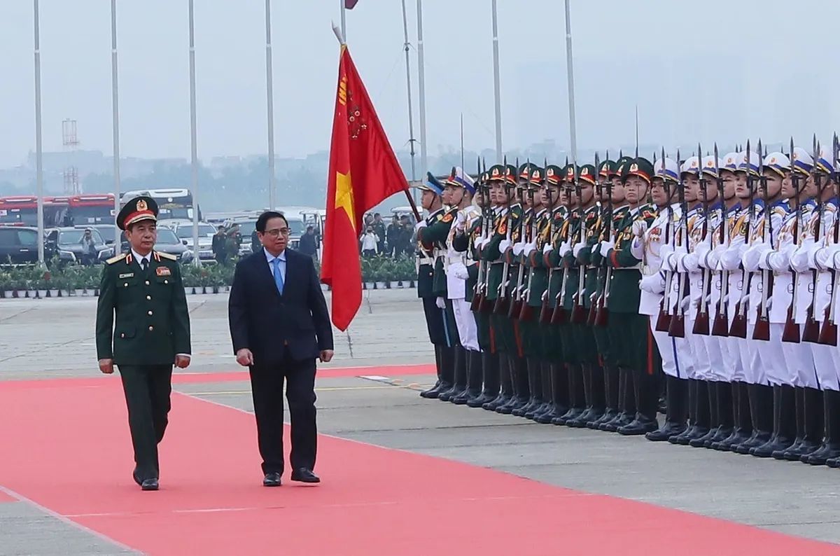 Thủ tướng Phạm Minh Chính: Chính sách quốc phòng của Việt Nam là vì hòa bình, tự vệ, vì nhân dân - Ảnh 1.