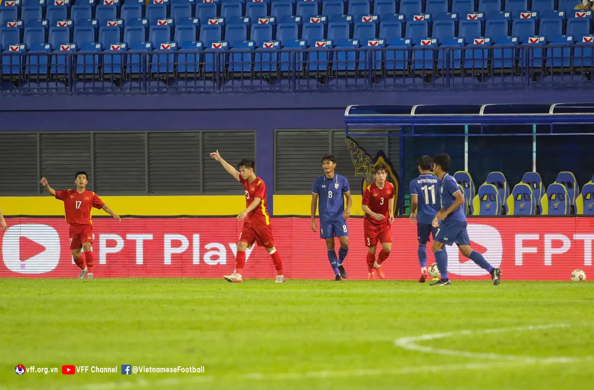Thắng U23 Thái Lan, U23 Việt Nam vào bán kết giải U23 Đông Nam Á 2022 - Ảnh 2. Thắng U23 Thái Lan, U23 Việt Nam vào bán kết giải U23 Đông Nam Á 2022 - Ảnh 2.
