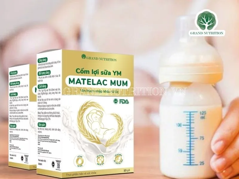 Cốm lợi sữa YM Matelac Mum: Sữa mát, dáng thon, con bụ sữa - Ảnh 1.