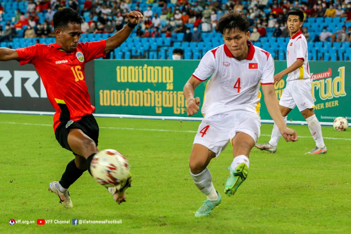 U23 Việt Nam vào chung kết giải U23 Đông Nam Á 2022 sau 120 phút quả cảm - Ảnh 1. U23 Việt Nam vào chung kết giải U23 Đông Nam Á 2022 sau 120 phút quả cảm - Ảnh 1.