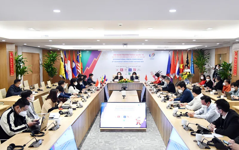 Hội nghị truyền thông quốc tế SEA Games 31 - Ảnh 3. Hội nghị truyền thông quốc tế SEA Games 31 - Ảnh 3.