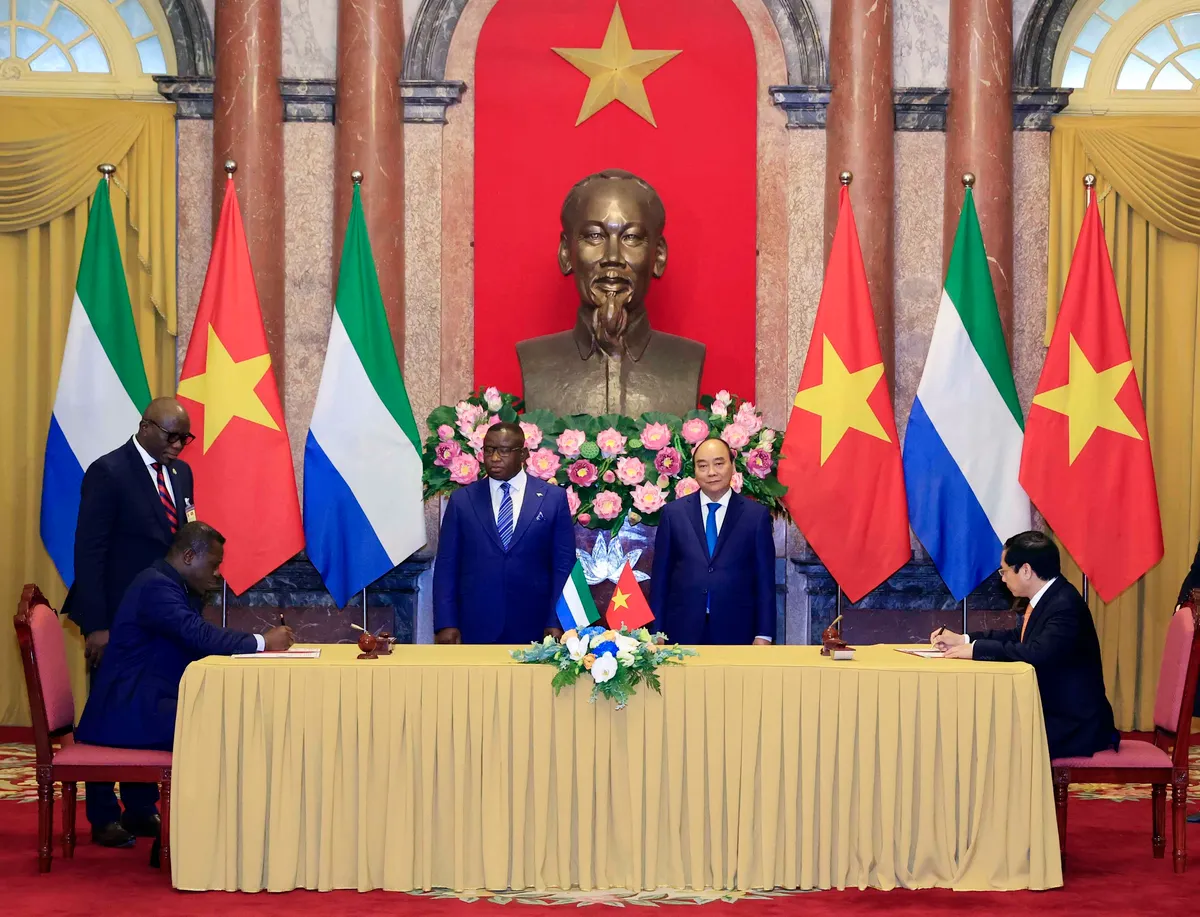 Việt Nam v&agrave; Sierra Leone tăng cường hợp t&aacute;c trong lĩnh vực trọng t&acirc;m - Ảnh 4.