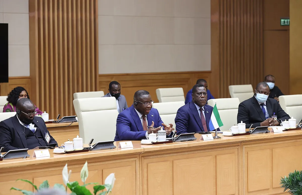 Sierra Leone coi trọng ph&aacute;t triển quan hệ hữu nghị v&agrave; hợp t&aacute;c tốt đẹp với Việt Nam - Ảnh 1.