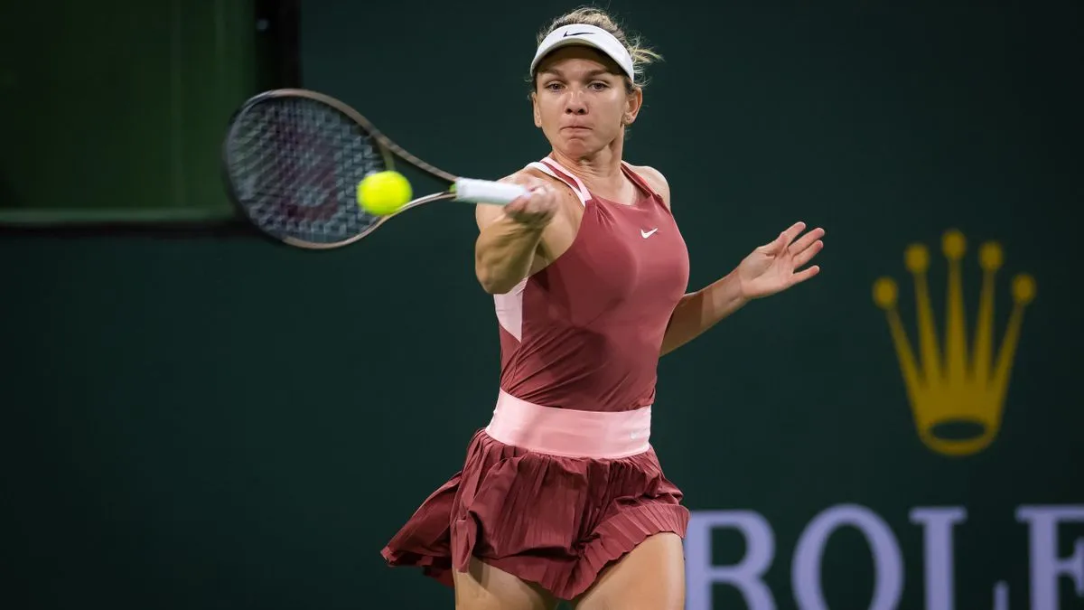 Simona Halep vào tứ kết Indian Wells 2022 - Ảnh 1. Simona Halep vào tứ kết Indian Wells 2022 - Ảnh 1.