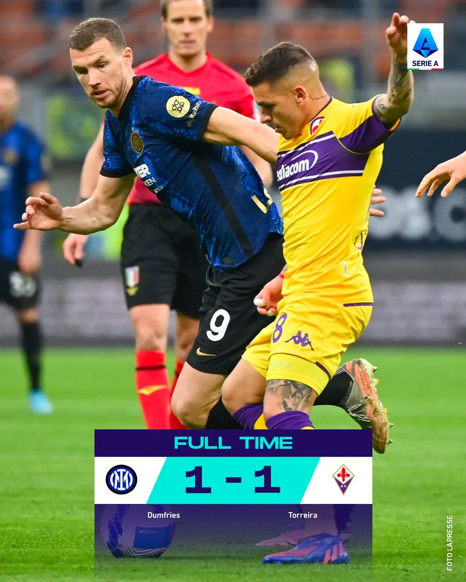 Vòng 30 giải VĐQG Italia Serie A: Inter chia điểm, hụt hơi trước AC Milan và Napoli - Ảnh 2. Vòng 30 giải VĐQG Italia Serie A: Inter chia điểm, hụt hơi trước AC Milan và Napoli - Ảnh 2.
