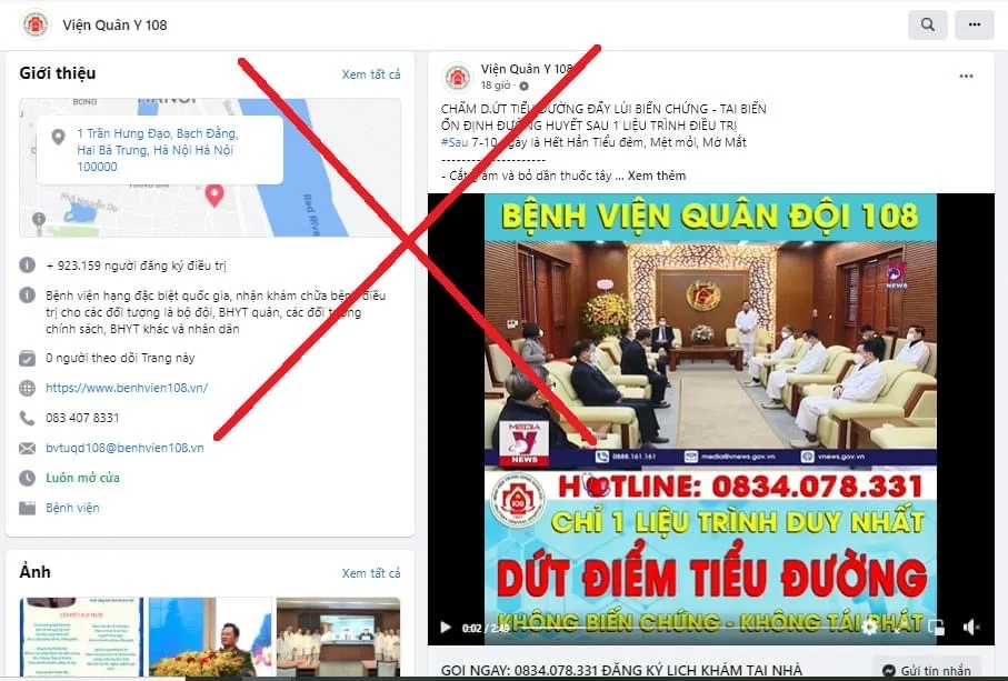Cảnh báo: Thủ đoạn mạo danh bệnh viện ngày càng tinh vi - Ảnh 1. Cảnh báo: Thủ đoạn mạo danh bệnh viện ngày càng tinh vi - Ảnh 1.