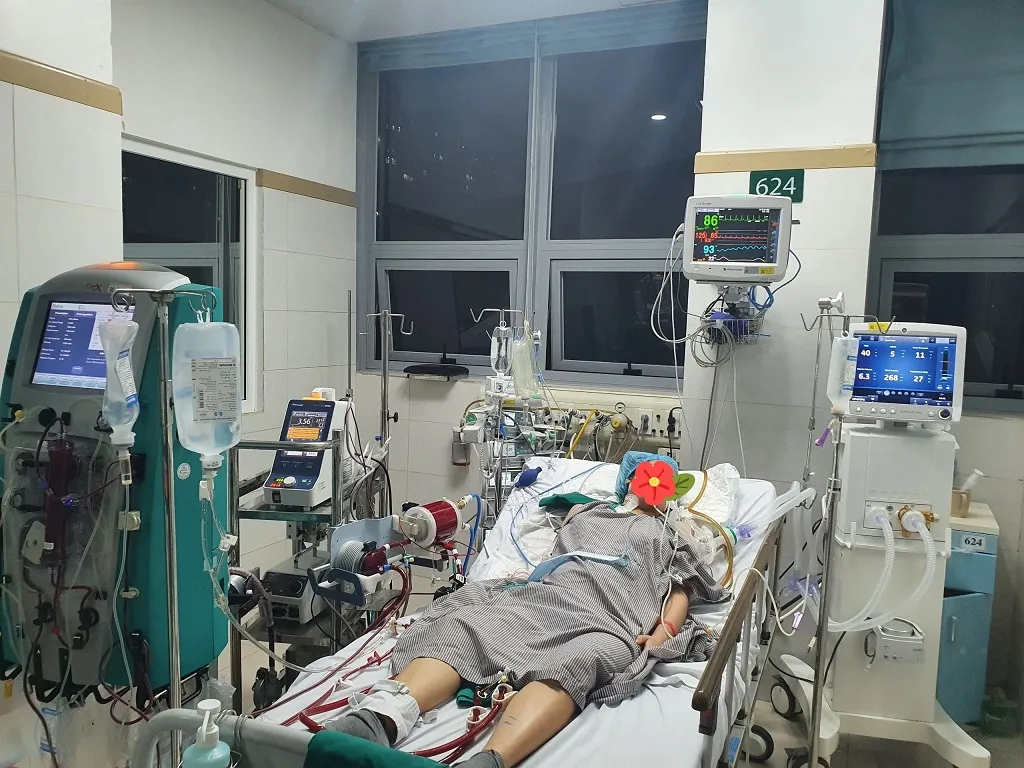 Vượt 200km thực hiện kỹ thuật ECMO cứu sống bệnh nhân suy đa tạng sau phẫu thuật lấy thai - Ảnh 2. Vượt 200km thực hiện kỹ thuật ECMO cứu sống bệnh nhân suy đa tạng sau phẫu thuật lấy thai - Ảnh 2.