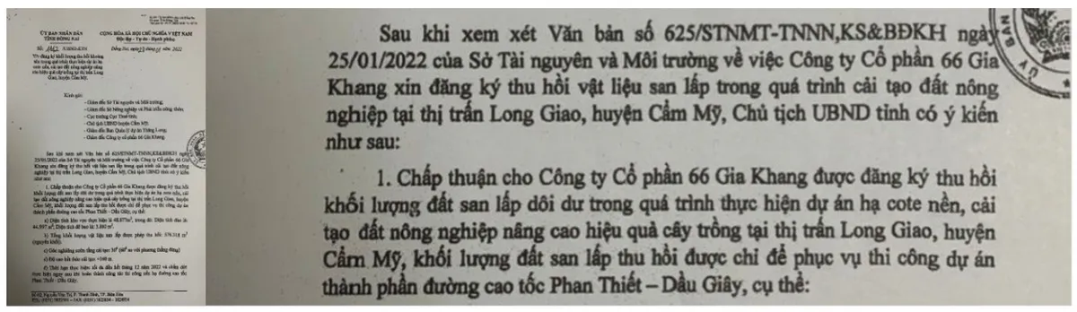 Cơ quan chức năng phản hồi về việc bán đất san lấp làm đường cao tốc Phan Thiết – Dầu Giây - Ảnh 2.