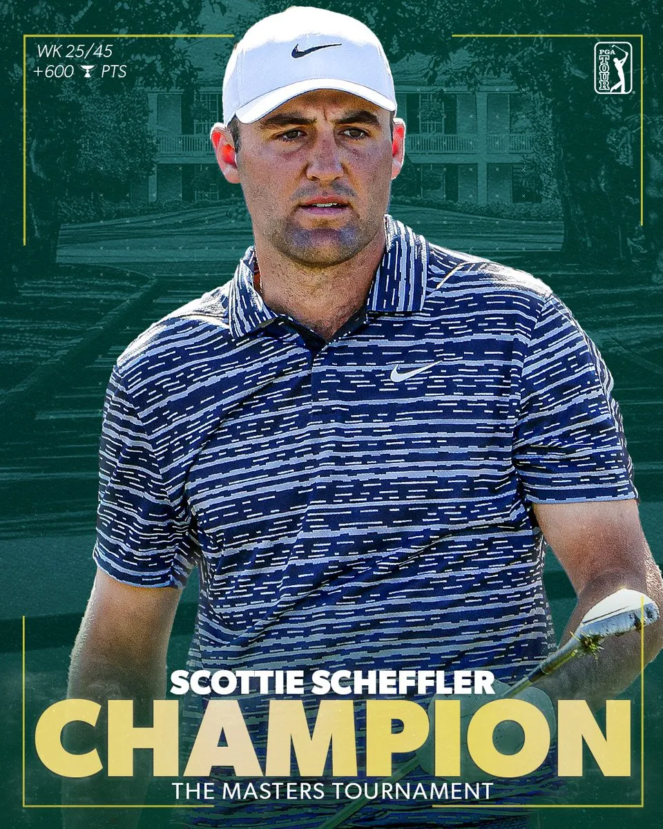 Scottie Scheffler xuất sắc vô địch The Masters 2022 - Ảnh 1. Scottie Scheffler xuất sắc vô địch The Masters 2022 - Ảnh 1.