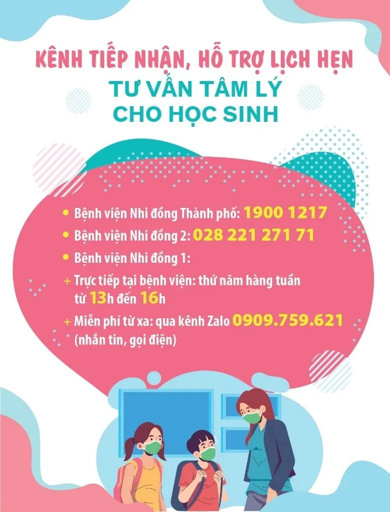 TP. Hồ Chí Minh: Triển khai kênh tiếp nhận tư vấn khủng hoảng tâm lý cho học sinh - Ảnh 1. TP. Hồ Chí Minh: Triển khai kênh tiếp nhận tư vấn khủng hoảng tâm lý cho học sinh - Ảnh 1.