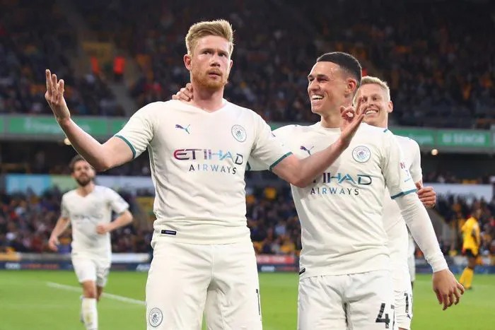 De Bruyne lập poker, Man City nhấn chìm Wolves - Ảnh 2. De Bruyne lập poker, Man City nhấn chìm Wolves - Ảnh 2.