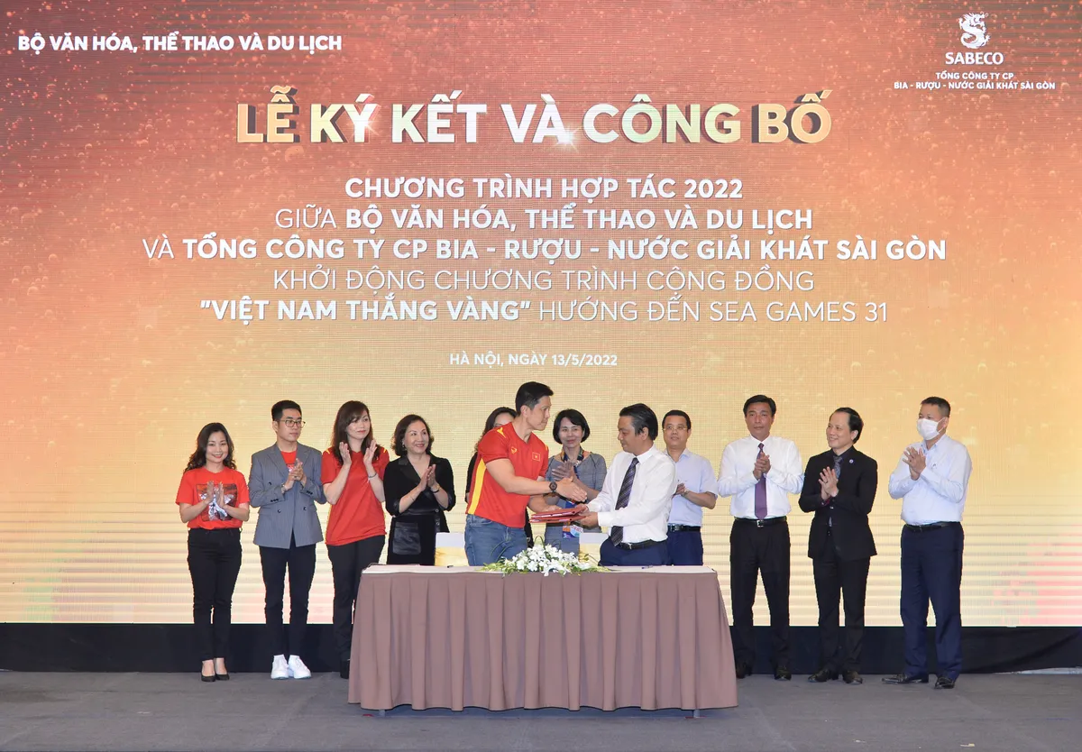 Khởi động chương trình Việt Nam chiến thắng, tiếp sức cho VĐV Việt Nam tại SEA Games 31 - Ảnh 2. Khởi động chương trình Việt Nam chiến thắng, tiếp sức cho VĐV Việt Nam tại SEA Games 31 - Ảnh 2.