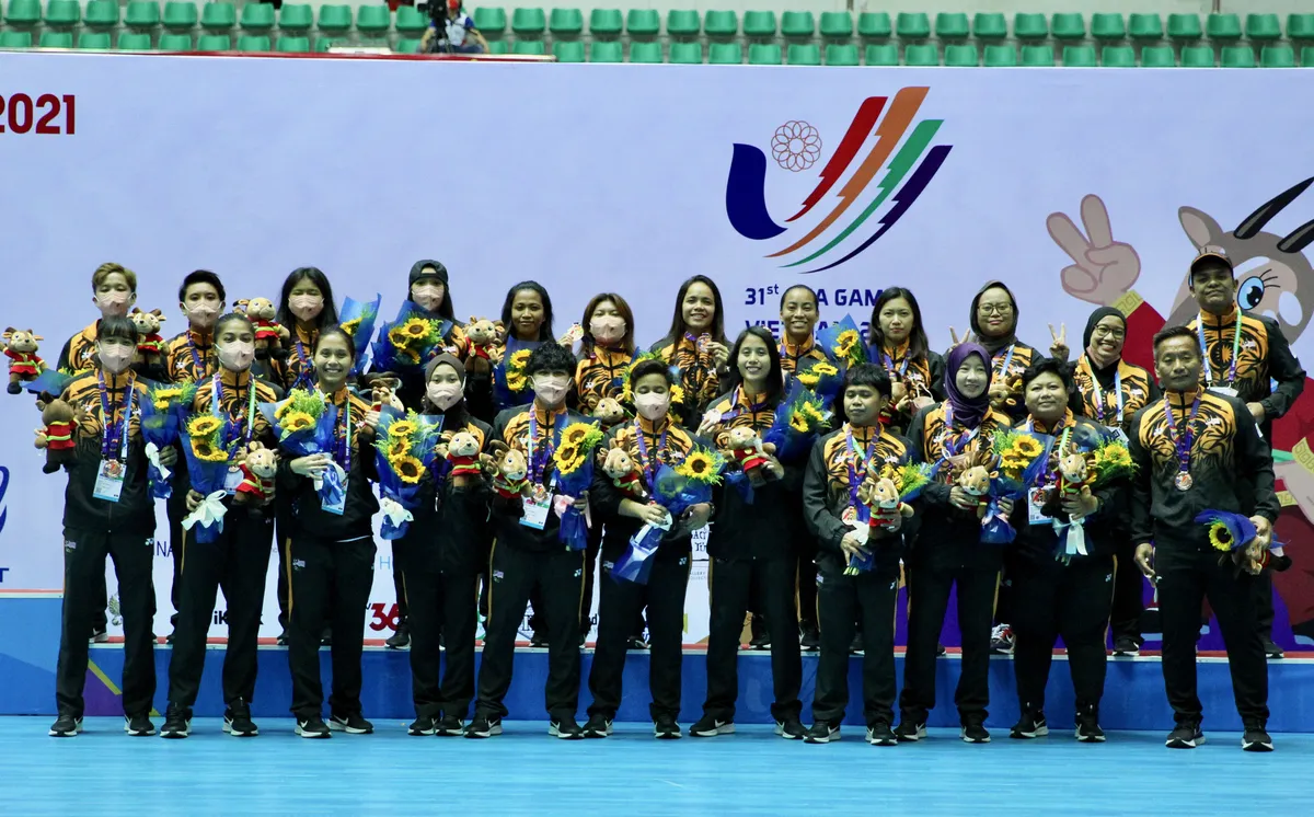 Thua đáng tiếc Thái Lan, đội tuyển futsal nữ Việt Nam giành huy chương Bạc - Ảnh 7. Thua đáng tiếc Thái Lan, đội tuyển futsal nữ Việt Nam giành huy chương Bạc - Ảnh 7.