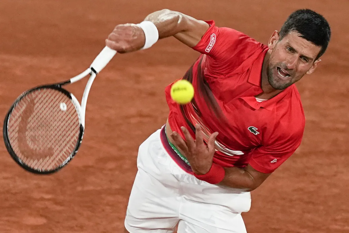 Novak Djokovic thắng dễ tại vòng 1 Pháp mở rộng 2022 - Ảnh 1. Novak Djokovic thắng dễ tại vòng 1 Pháp mở rộng 2022 - Ảnh 1.