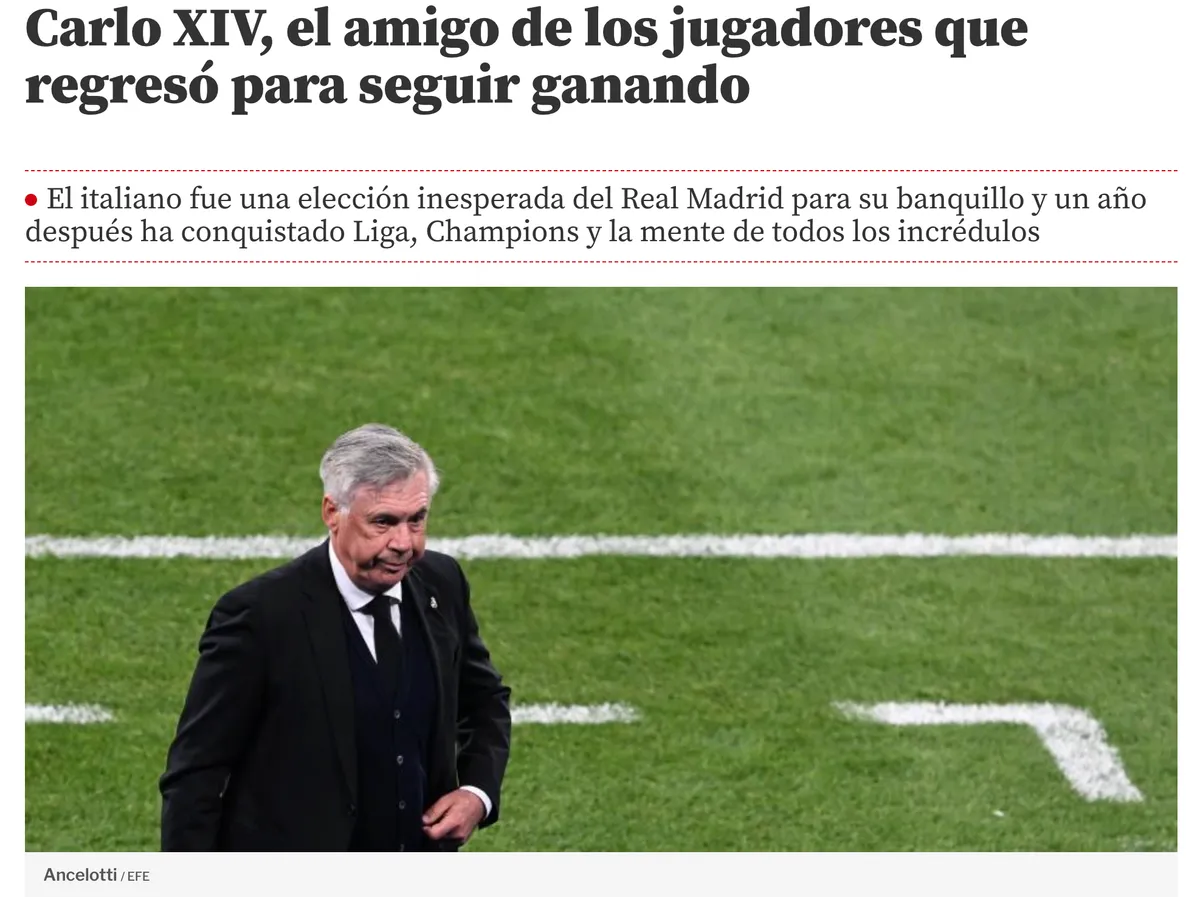 Báo chí châu Âu ca ngợi thủ thành Courtois và HLV Ancelotti - Ảnh 4. Báo chí châu Âu ca ngợi thủ thành Courtois và HLV Ancelotti - Ảnh 4.