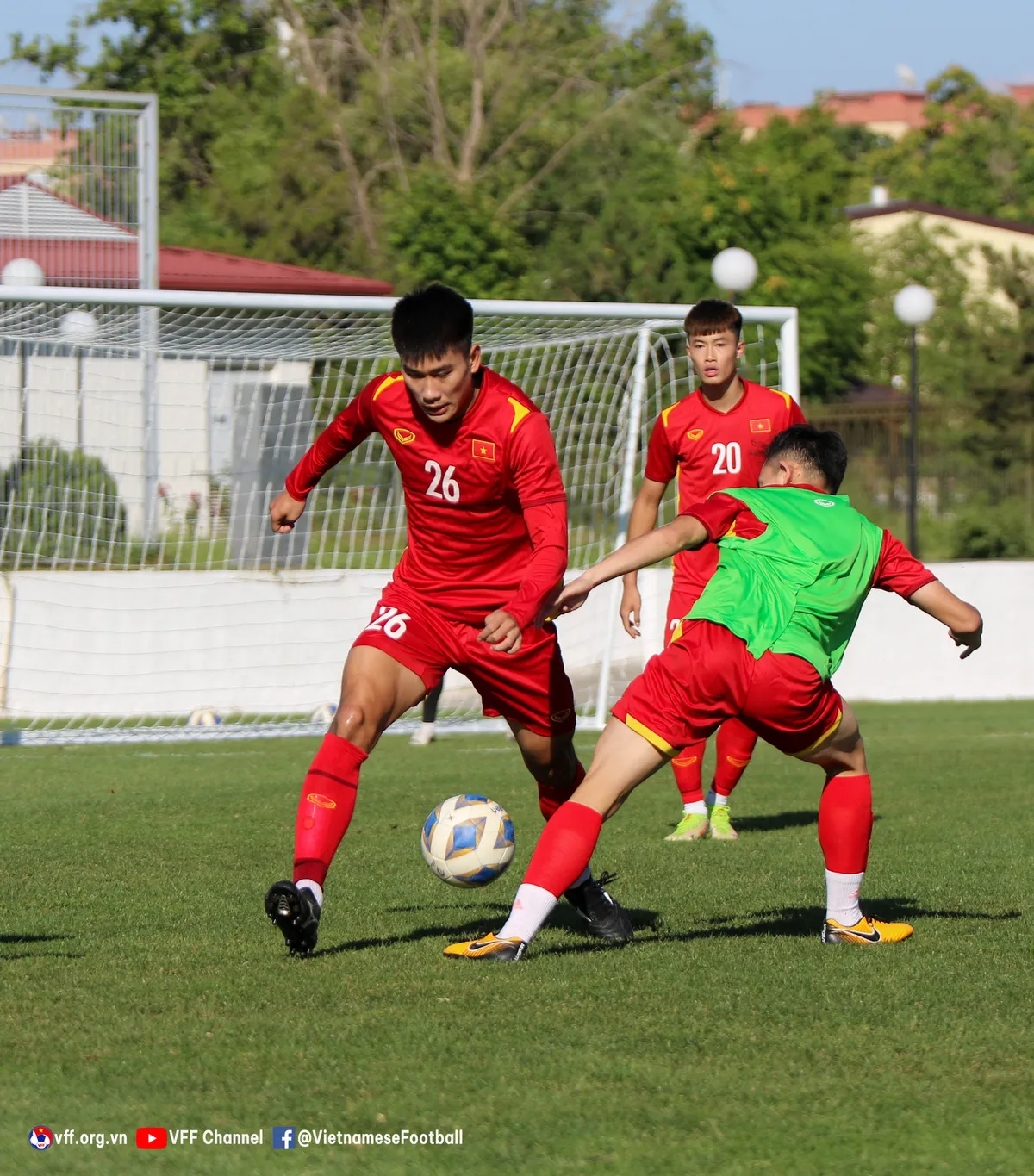 ĐT U23 Việt Nam rèn đấu pháp cho trận ra quân tại VCK U23 châu Á 2022 - Ảnh 3. ĐT U23 Việt Nam rèn đấu pháp cho trận ra quân tại VCK U23 châu Á 2022 - Ảnh 3.