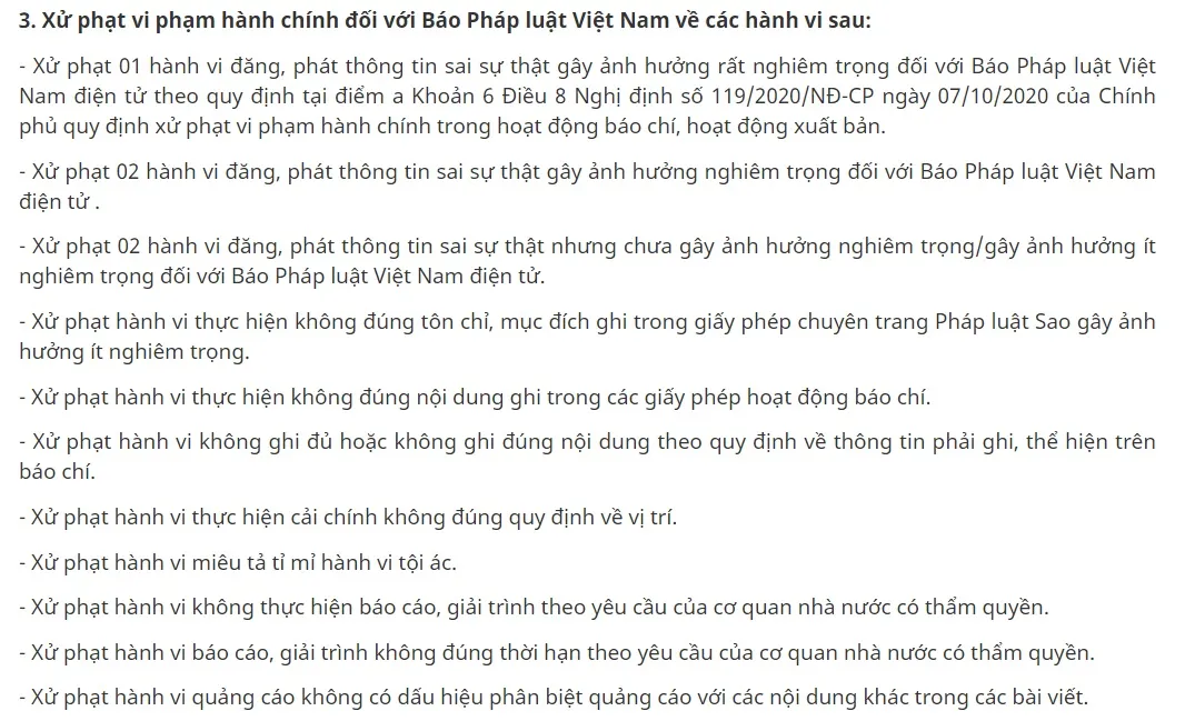 Thanh tra Bộ Thông tin và Truyền thông chỉ ra hàng loạt sai phạm của Báo Pháp luật Việt Nam - Ảnh 1.