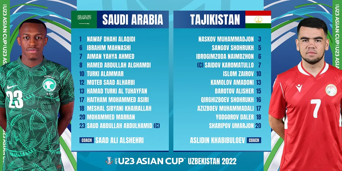 Highlights U23 SAUDI ARABIA - U23 TAJIKISTAN | Cơn mưa bàn thắng | AFC U23 Asian Cup 2022 - Ảnh 2.