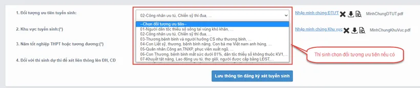 Chi tiết cách đăng ký xét tuyển đại học trên hệ thống - Ảnh 8.
