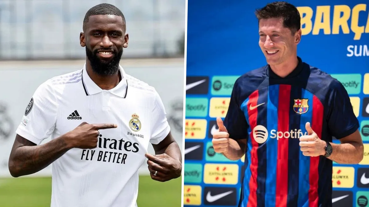 Thông tin trước trận Siêu kinh điển tại Mỹ giữa Real Madrid và Barcelona: Lewandowski ra mắt màu áo mới - Ảnh 2.