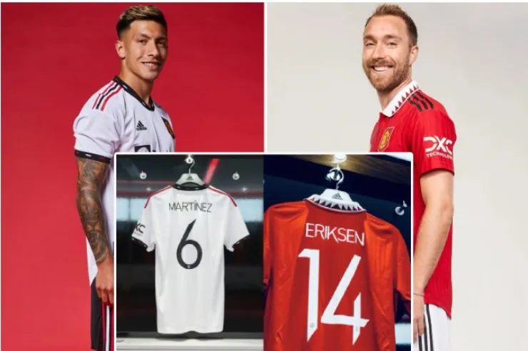Man Utd công bố số áo của bộ đôi Eriksen và Martinez - Ảnh 1. Man Utd công bố số áo của bộ đôi Eriksen và Martinez - Ảnh 1.