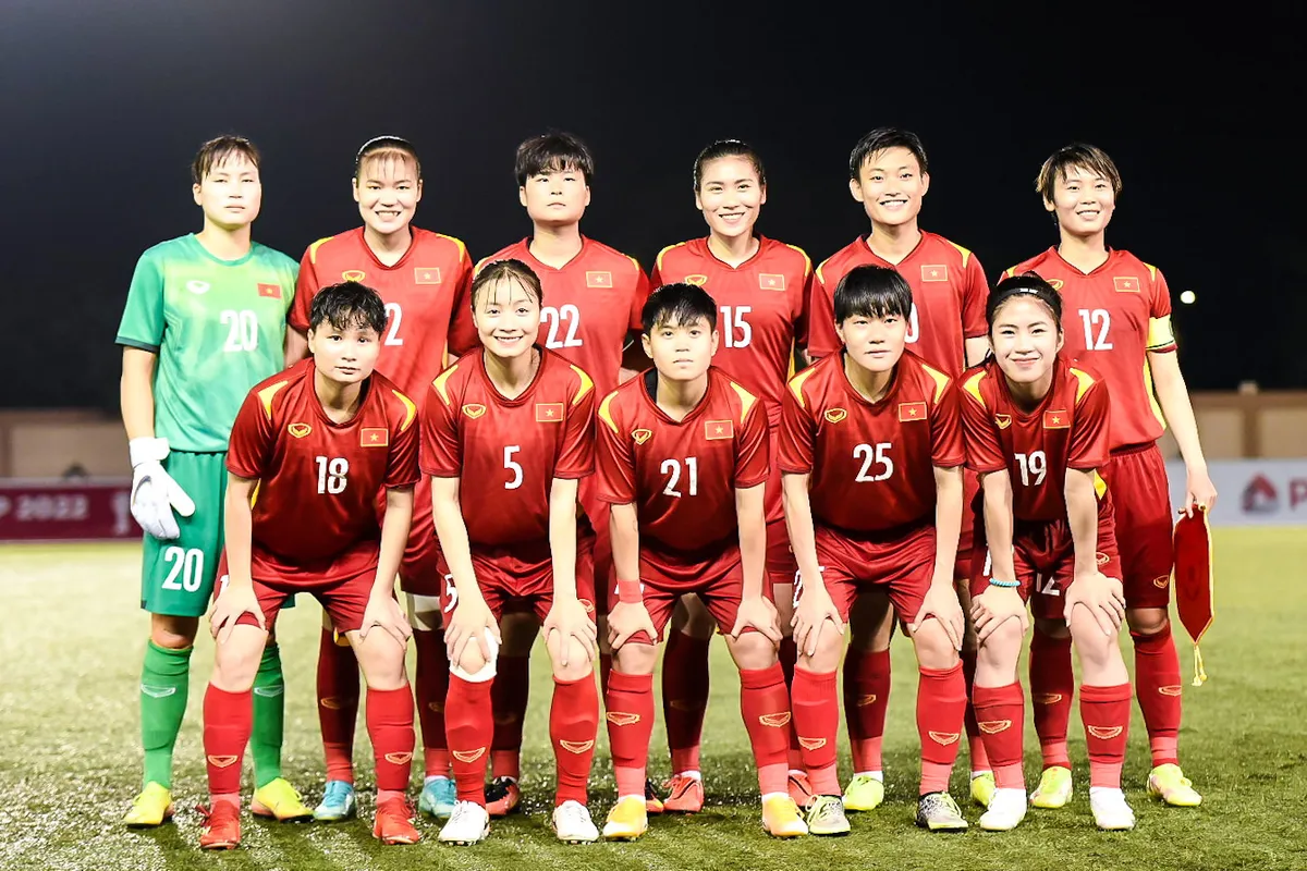 Giải nữ Vô địch AFF 2022: Đội tuyển nữ Việt Nam khởi đầu với chiến thắng 3-0 - Ảnh 1. Giải nữ Vô địch AFF 2022: Đội tuyển nữ Việt Nam khởi đầu với chiến thắng 3-0 - Ảnh 1.