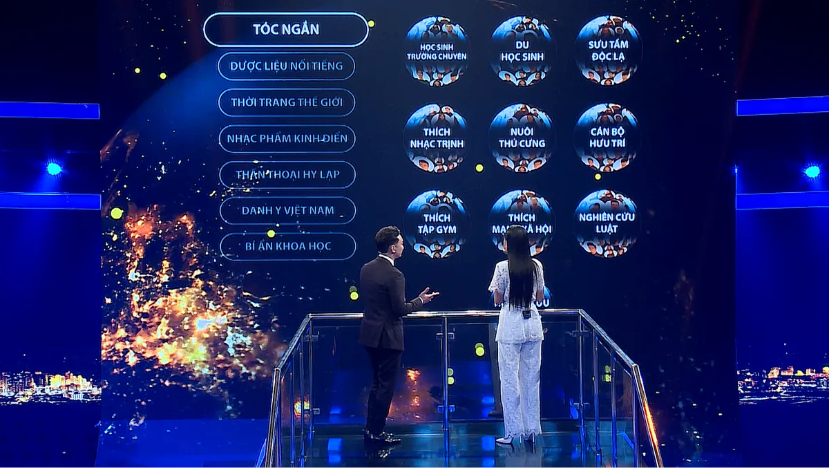 Đấu trường siêu việt: MC Thành Trungđau tim trước cách chơi game của Á hậu Hoàng Oanh - Ảnh 1.