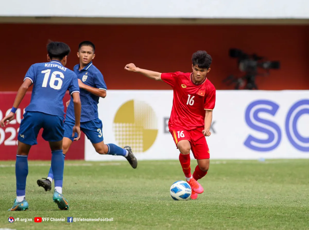 Thắng thuyết phục Thái Lan, U16 Việt Nam vào chung kết giải vô địch U16 Đông Nam Á 2022 - Ảnh 2. Thắng thuyết phục Thái Lan, U16 Việt Nam vào chung kết giải vô địch U16 Đông Nam Á 2022 - Ảnh 2.