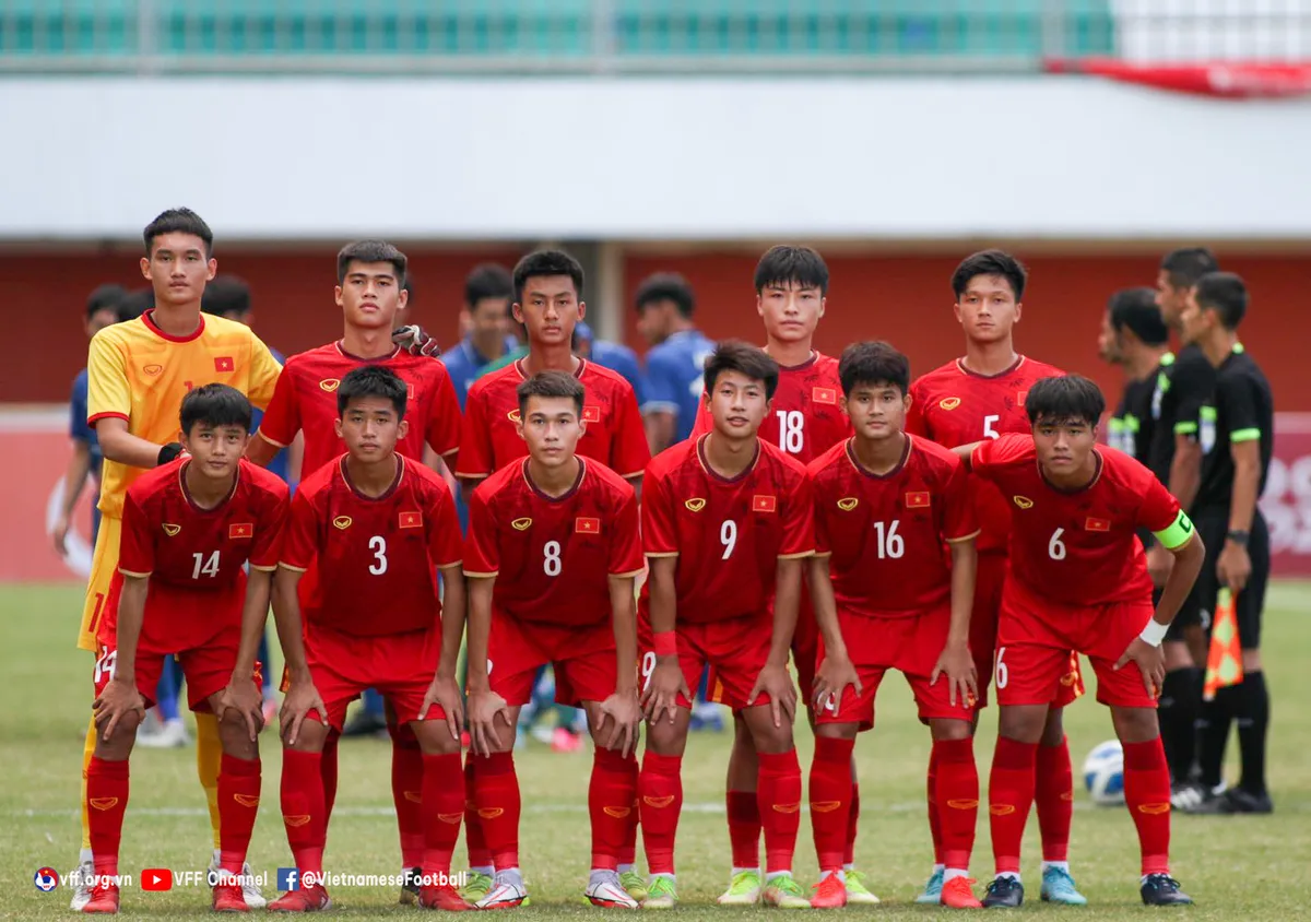 Thắng thuyết phục Thái Lan, U16 Việt Nam vào chung kết giải vô địch U16 Đông Nam Á 2022 - Ảnh 4. Thắng thuyết phục Thái Lan, U16 Việt Nam vào chung kết giải vô địch U16 Đông Nam Á 2022 - Ảnh 4.