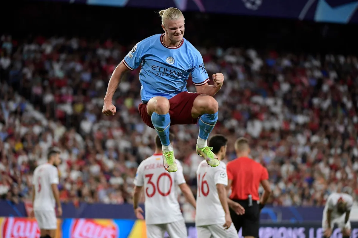 Erling Haaland - Tâm điểm của cuộc đối đầu giữa Man City và Dortmund - Ảnh 1. Erling Haaland - Tâm điểm của cuộc đối đầu giữa Man City và Dortmund - Ảnh 1.