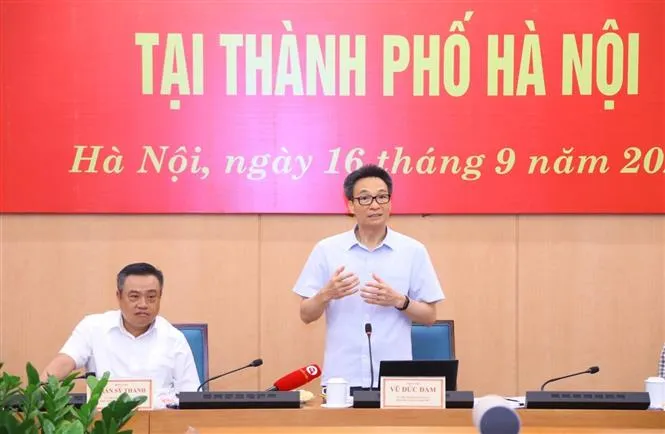 Phó Thủ tướng Vũ Đức Đam: Xử lý dứt điểm các vấn đề phát sinh trong thực hiện Đề án 06 tại Hà Nội - Ảnh 1.