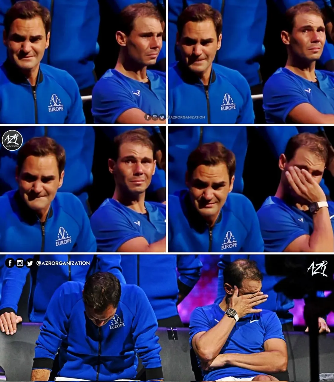 Xúc động khoảnh khắc Nadal rơi lệ ngày Federer giải nghệ - Ảnh 2. Xúc động khoảnh khắc Nadal rơi lệ ngày Federer giải nghệ - Ảnh 2.