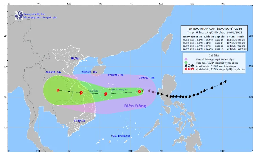 Thành lập Ban Chỉ đạo tiền phương ứng phó bão số 4 - Ảnh 1.