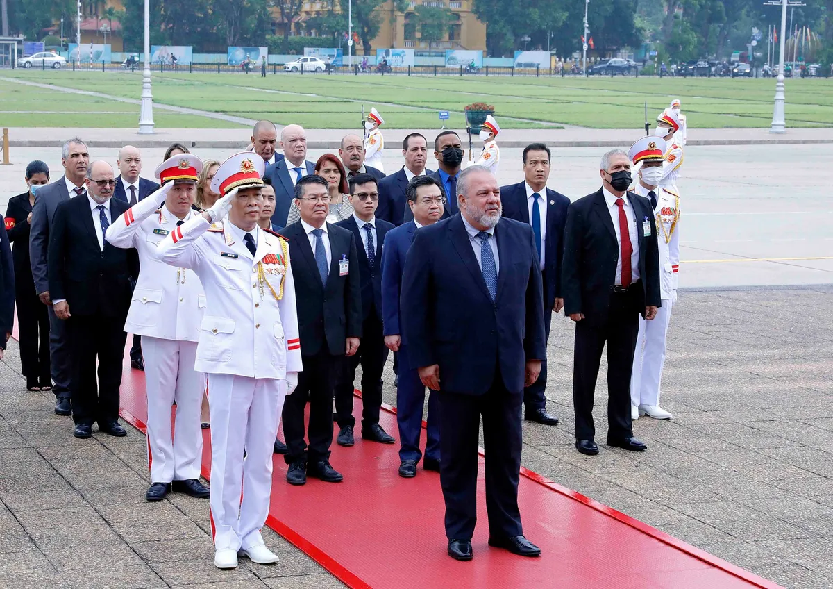 Thủ tướng Phạm Minh Chính đón, hội đàm với Thủ tướng Cộng hòa Cuba - Ảnh 10.