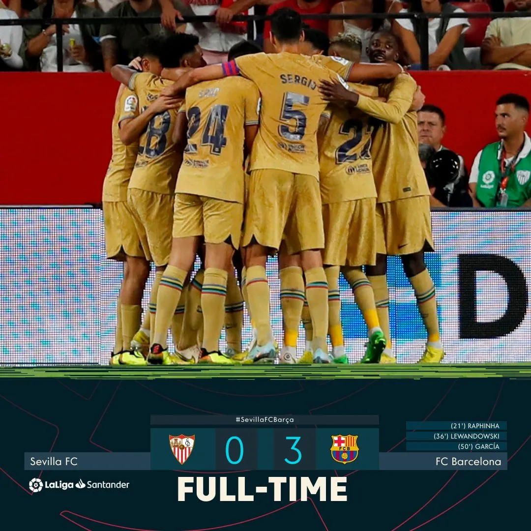 Thể hiện phong độ ấn tượng, Barcelona đại thắng trên sân Sevilla - Ảnh 1. Thể hiện phong độ ấn tượng, Barcelona đại thắng trên sân Sevilla - Ảnh 1.