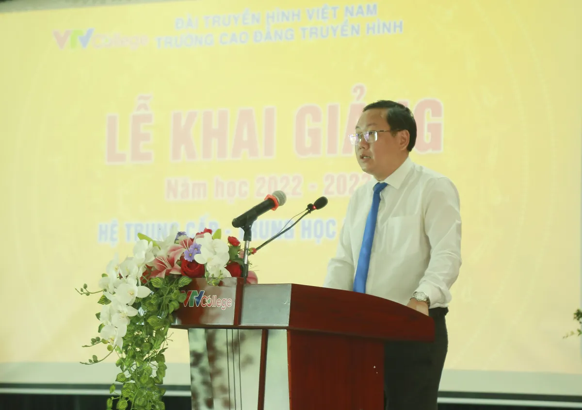 Trường Cao đẳng Truyền hình: Khai giảng năm học 2022-2023 khối Trung cấp - THPT - Ảnh 4.