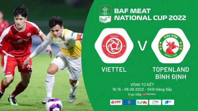 CLB Viettel - Topenland Bình Định | Căng thẳng tại Hàng Đẫy | Tứ kết Cúp Quốc gia 2022 - Ảnh 1. CLB Viettel - Topenland Bình Định | Căng thẳng tại Hàng Đẫy | Tứ kết Cúp Quốc gia 2022 - Ảnh 1.