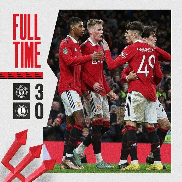 Man Utd thắng tưng bừng để đặt chân vào bán kết Cúp Liên đoàn - Ảnh 1. Man Utd thắng tưng bừng để đặt chân vào bán kết Cúp Liên đoàn - Ảnh 1.