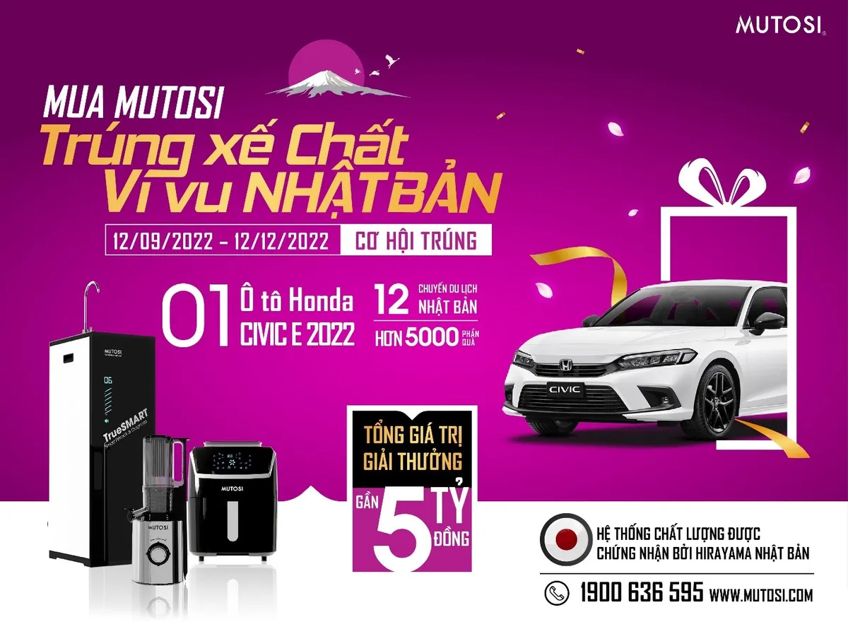 Mutosi trao xế chất Honda Civic E 2022 cho khách hàng may mắn - Ảnh 1.