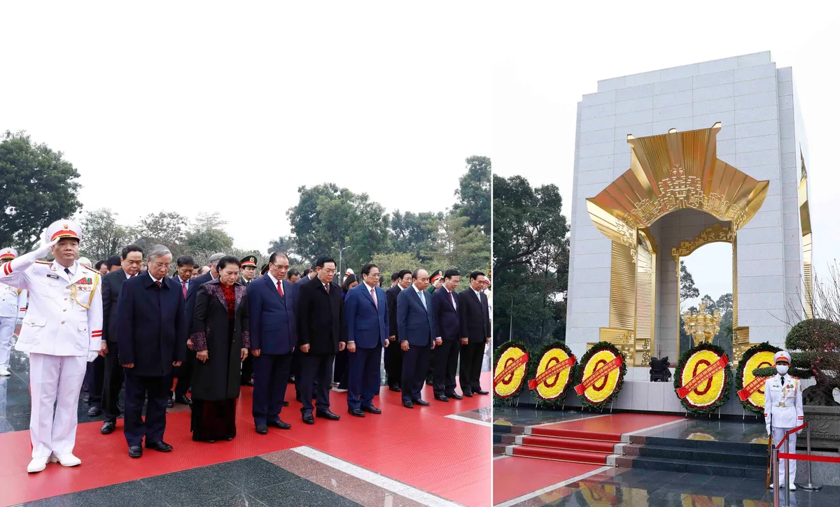 L&atilde;nh đạo Đảng, Nh&agrave; nước v&agrave;o Lăng viếng Chủ tịch Hồ Ch&iacute; Minh - Ảnh 4.