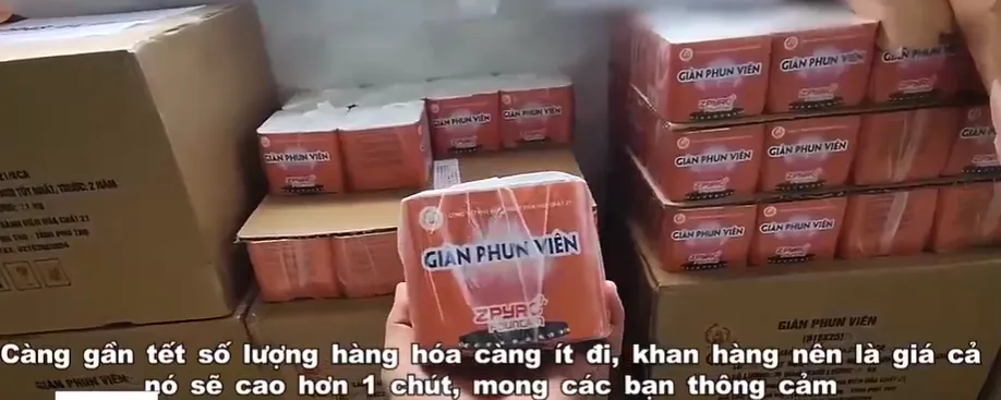 Loạn giá pháo hoa do nhà máy Z121 sản xuất - Ảnh 1.