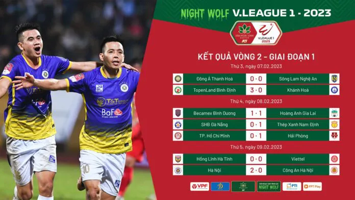 Vòng 2 Night Wolf V.League 1 - 2023: Gọi tên Thép Xanh Nam Định và CLB Hà Nội - Ảnh 1. Vòng 2 Night Wolf V.League 1 - 2023: Gọi tên Thép Xanh Nam Định và CLB Hà Nội - Ảnh 1.