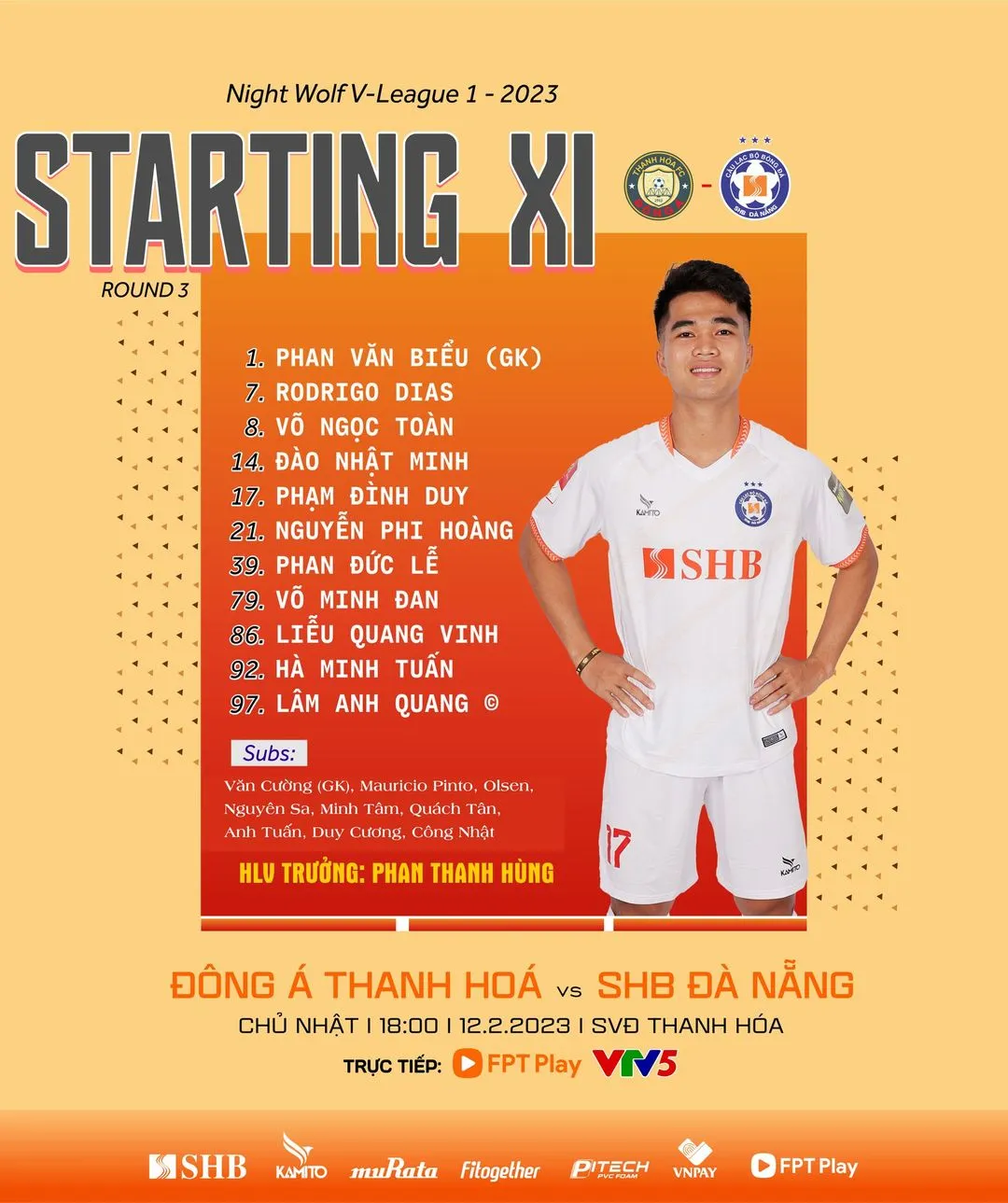 Đông Á Thanh Hóa 1-0 SHB Đà Nẵng: Bruno Cunha giúp Thanh Hóa tạm dẫn đầu V.League 2023 - Ảnh 3.