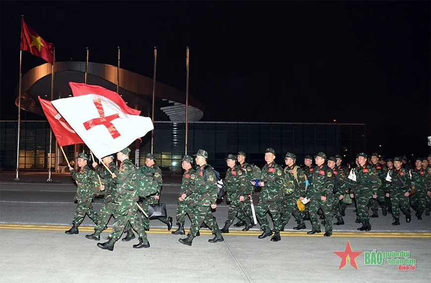 Đoàn Quân đội nhân dân Việt Nam lên đường hỗ trợ Thổ Nhĩ Kỳ khắc phục hậu quả động đất - Ảnh 2.