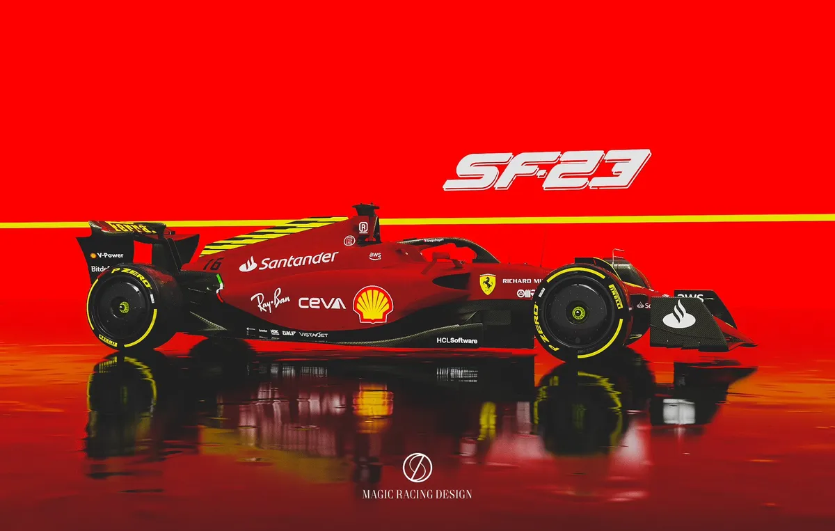 Ferrari ra mắt xe đua của mùa giải F1 2023 - Ảnh 1. Ferrari ra mắt xe đua của mùa giải F1 2023 - Ảnh 1.
