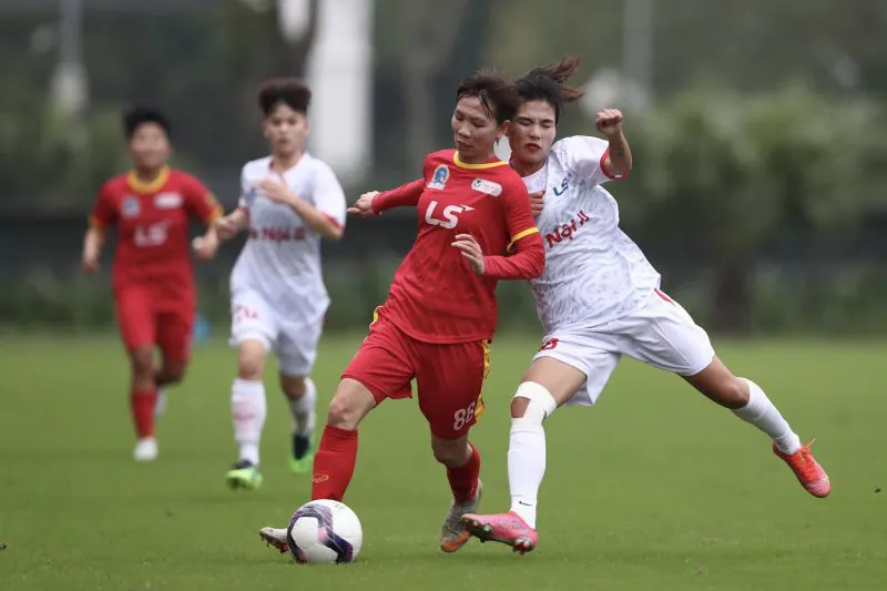 Giải bóng đá nữ Cúp quốc gia 2023 | Thái Nguyên T&T, Hà Nội I và TP Hồ Chí Minh có chiến thắng đầu tay - Ảnh 5. Giải bóng đá nữ Cúp quốc gia 2023 | Thái Nguyên T&T, Hà Nội I và TP Hồ Chí Minh có chiến thắng đầu tay - Ảnh 5.