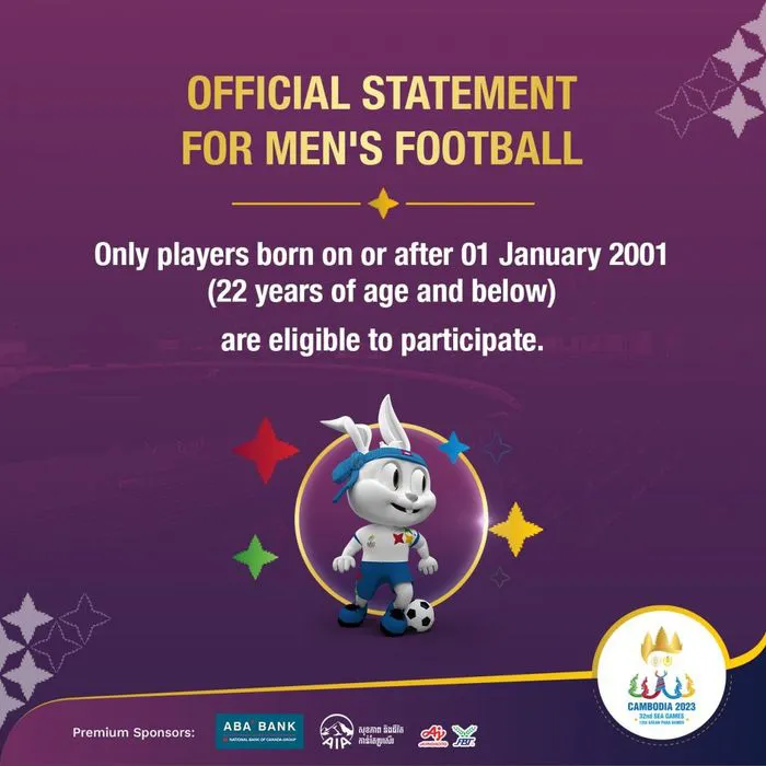 BTC SEA Games 32 điều chỉnh độ tuổi tham dự bóng đá nam - Ảnh 1. BTC SEA Games 32 điều chỉnh độ tuổi tham dự bóng đá nam - Ảnh 1.
