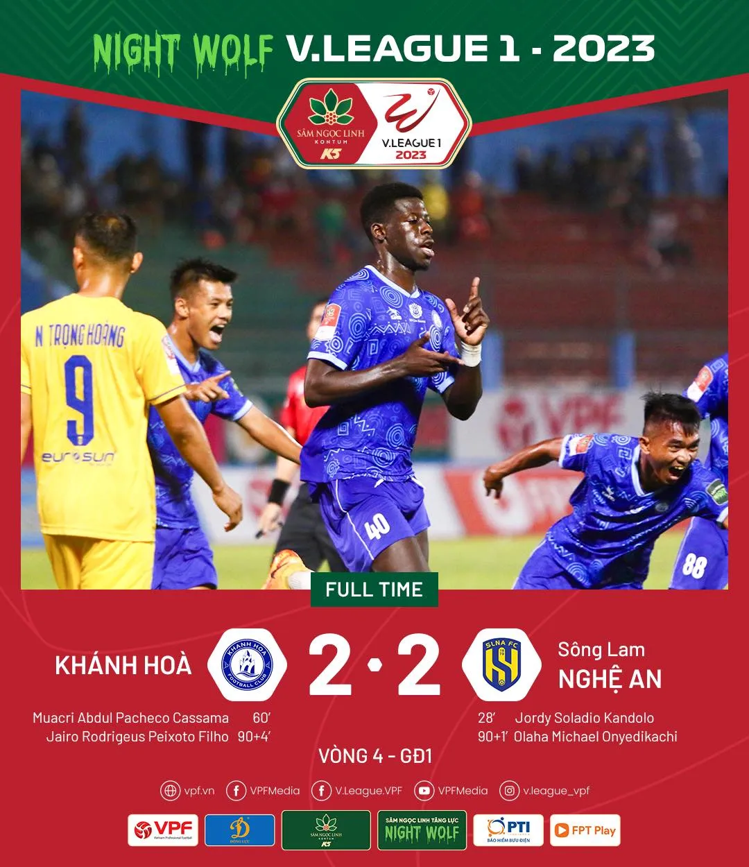 Vòng 4 V.League 2023 | Khánh Hòa và SLNA chia điểm nghẹt thở - Ảnh 1. Vòng 4 V.League 2023 | Khánh Hòa và SLNA chia điểm nghẹt thở - Ảnh 1.