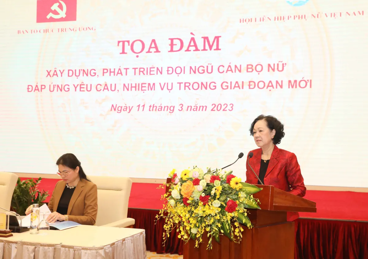 Nâng cao hiệu quả công tác cán bộ nữ - Ảnh 1.