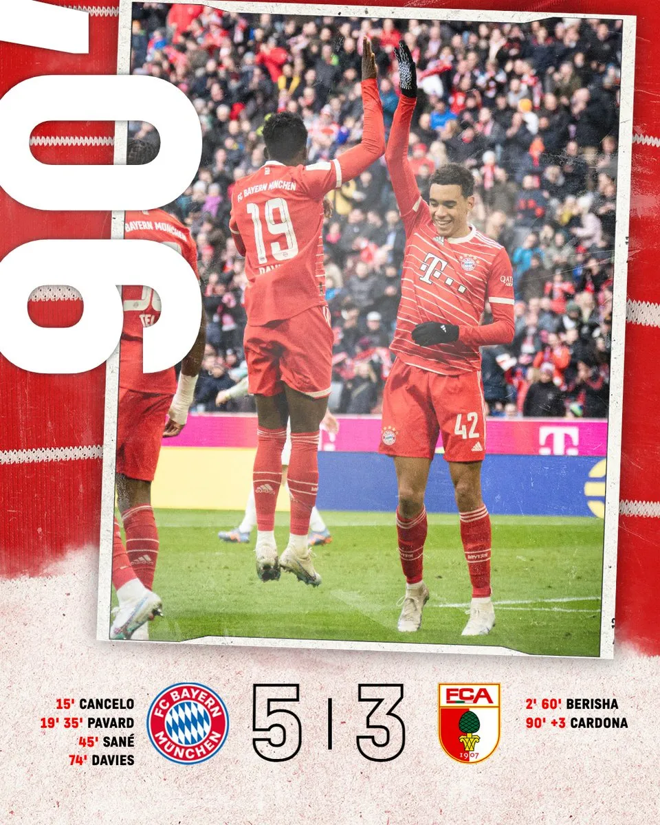Bayern Munich giành chiến thắng trước Augsburg | Vòng 24 Bundesliga - Ảnh 2. Bayern Munich giành chiến thắng trước Augsburg | Vòng 24 Bundesliga - Ảnh 2.
